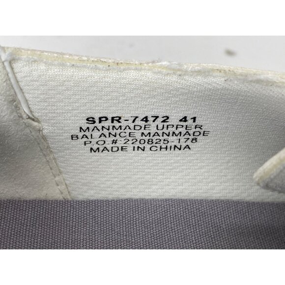 Alegria Spright sz 11 / 41 White Slip-On Shoes Non-Marking Slip Resistant Sole - Picture 4 of 10